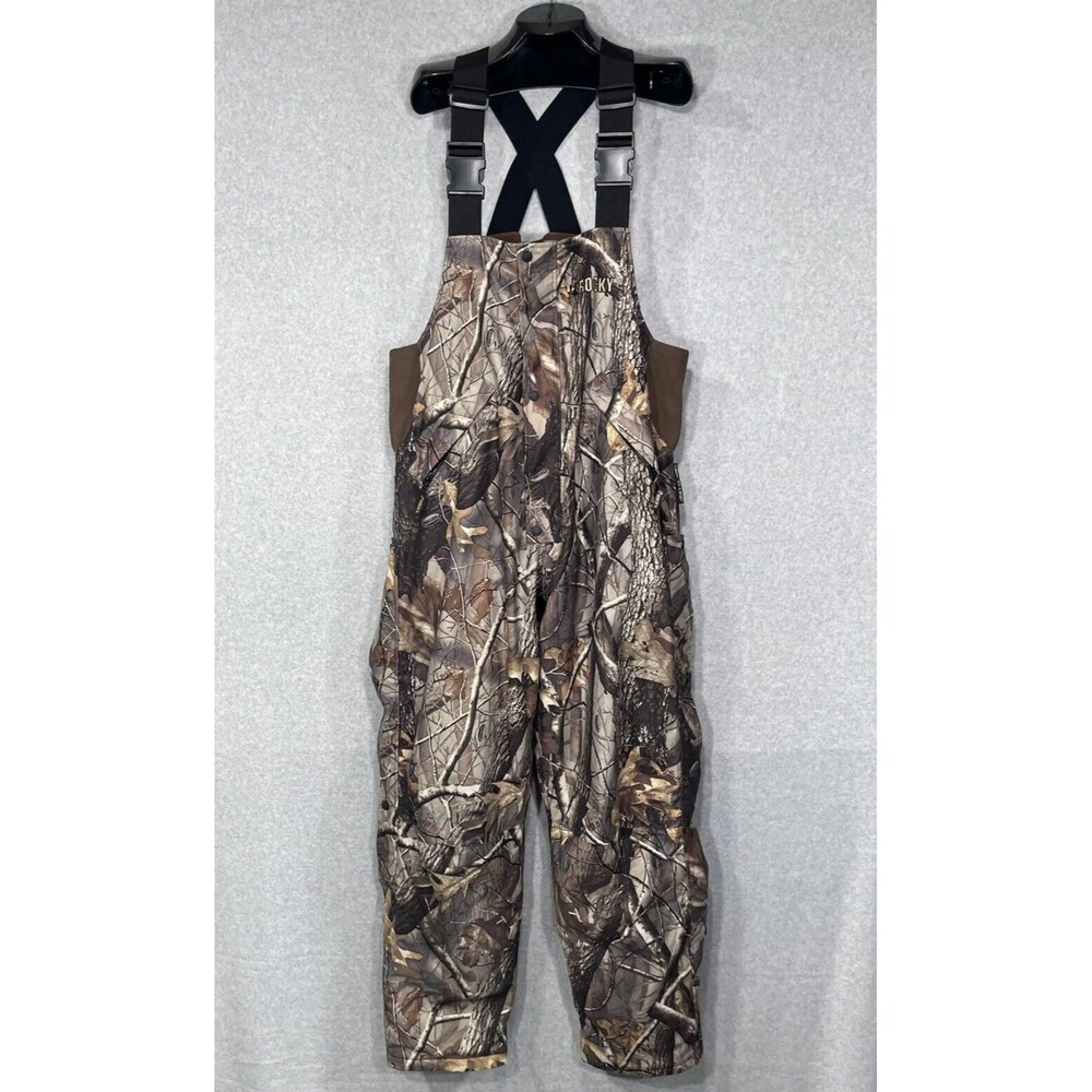ProHunter Gear By Rocky‎ Bibs Mens XLarge Camo RealTree Hardwoods Thinsulate